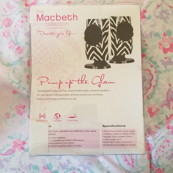 Macbeth Zebra Print Speakers - Picture 2 of 2